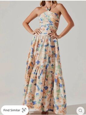 Astr the label Linnea halter dress nwt